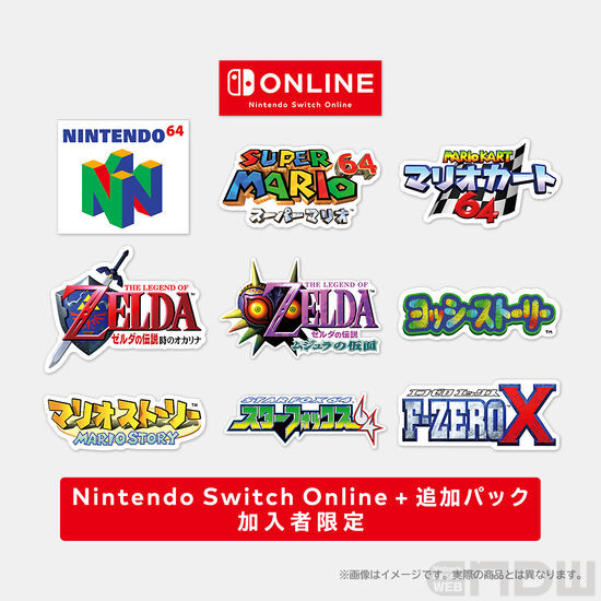 Nintendo Switch Online + 追加パック」加入者限定で、NINTENDO 64