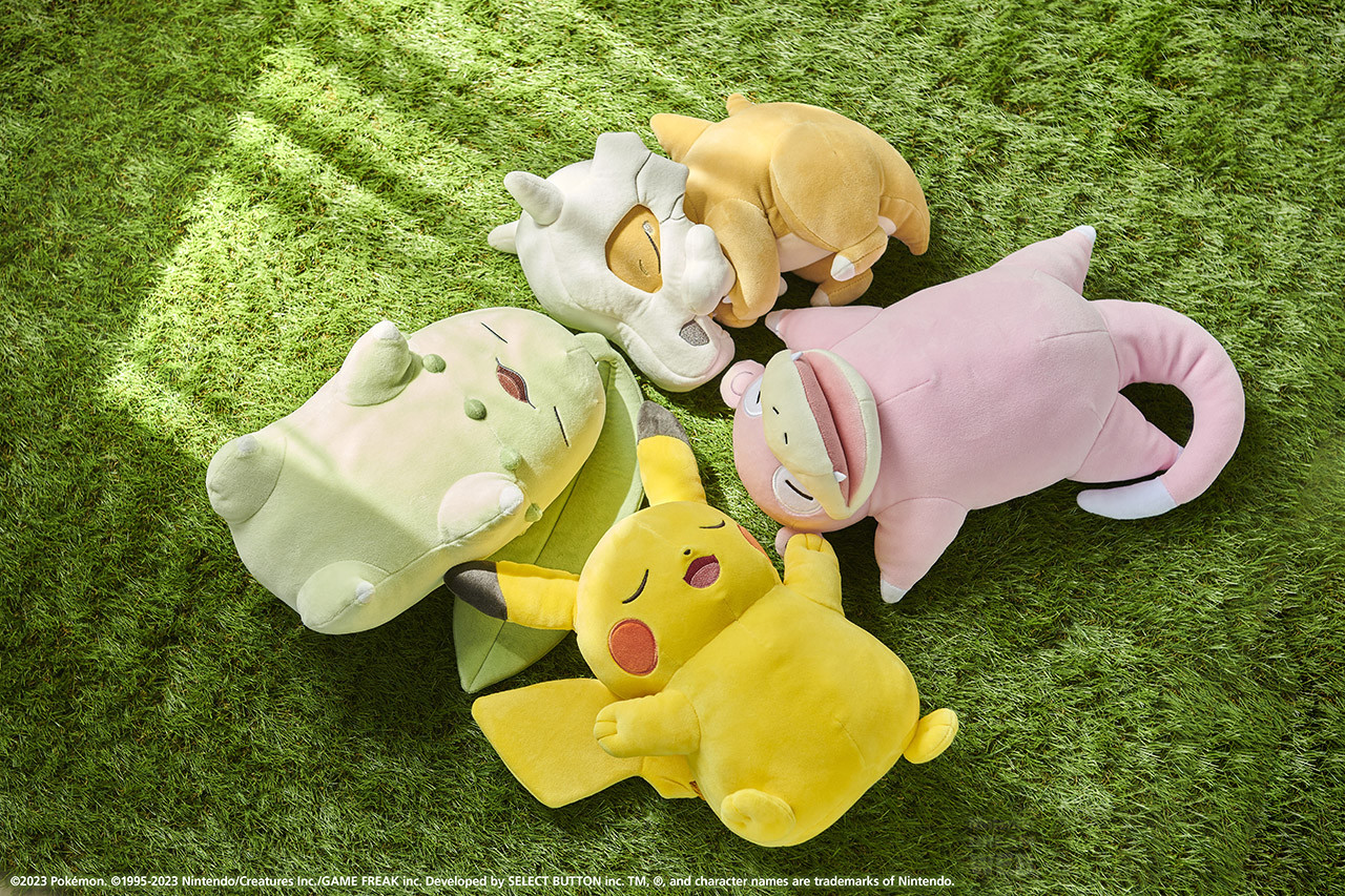 ポケモンたちの寝ている姿を再現したぬいぐるみなど、『Pokémon Sleep